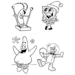 Раскраска: SquareBob SquarePants (Мультфильмы и Анимационные Шоу) #33418 - Бесплатные раскраски для печати