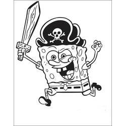 Раскраска: SquareBob SquarePants (Мультфильмы и Анимационные Шоу) #33425 - Бесплатные раскраски для печати
