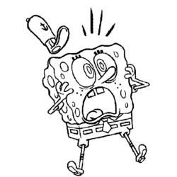 Раскраска: SquareBob SquarePants (Мультфильмы и Анимационные Шоу) #33502 - Бесплатные раскраски для печати