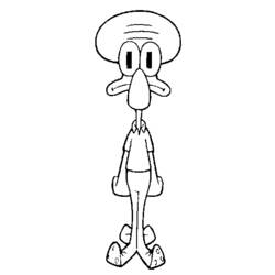 Раскраска: SquareBob SquarePants (Мультфильмы и Анимационные Шоу) #33504 - Бесплатные раскраски для печати