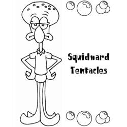 Раскраска: SquareBob SquarePants (Мультфильмы и Анимационные Шоу) #33535 - Бесплатные раскраски для печати