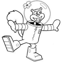 Раскраска: SquareBob SquarePants (Мультфильмы и Анимационные Шоу) #33626 - Бесплатные раскраски для печати