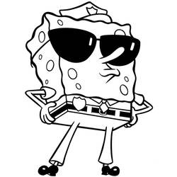 Раскраска: SquareBob SquarePants (Мультфильмы и Анимационные Шоу) #33657 - Бесплатные раскраски для печати