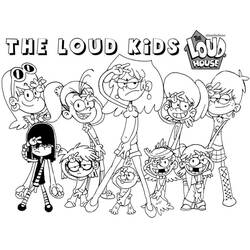 Раскраски: The Loud House - Бесплатные раскраски для печати