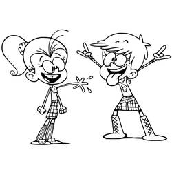 Раскраска: The Loud House (Мультфильмы и Анимационные Шоу) #184886 - Бесплатные раскраски для печати