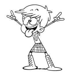 Раскраска: The Loud House (Мультфильмы и Анимационные Шоу) #184890 - Бесплатные раскраски для печати