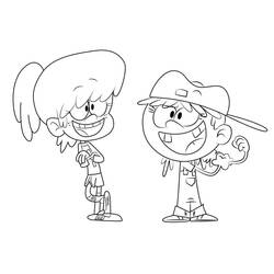 Раскраска: The Loud House (Мультфильмы и Анимационные Шоу) #184892 - Бесплатные раскраски для печати