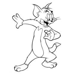 Раскраска: Том и Джерри (Мультфильмы и Анимационные Шоу) #24239 - Бесплатные раскраски для печати