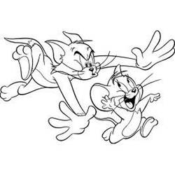 Раскраски: Том и Джерри - Бесплатные раскраски для печати