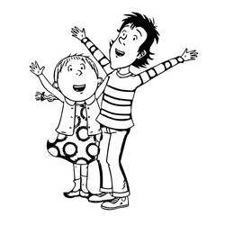 Раскраска: Tom-Tom и Nana (Мультфильмы и Анимационные Шоу) #211335 - Бесплатные раскраски для печати