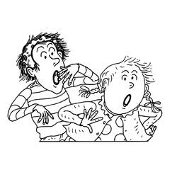 Раскраска: Tom-Tom и Nana (Мультфильмы и Анимационные Шоу) #211338 - Бесплатные раскраски для печати