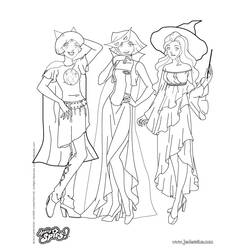 Раскраски: Totally Spies - Бесплатные раскраски для печати