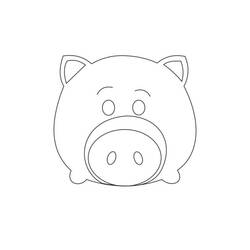 Раскраски: Tsum Tsum - Бесплатные раскраски для печати