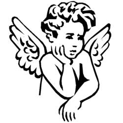 Раскраска: Ангел (Персонажи) #86279 - Бесплатные раскраски для печати