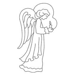 Раскраска: Ангел (Персонажи) #86420 - Бесплатные раскраски для печати