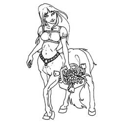 Раскраска: Кентавр (Персонажи) #149591 - Бесплатные раскраски для печати
