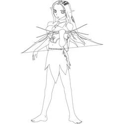 Раскраска: Эльф (Персонажи) #93963 - Бесплатные раскраски для печати