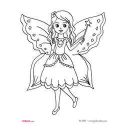 Раскраска: Фея (Персонажи) #95784 - Бесплатные раскраски для печати