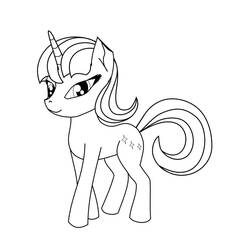 Раскраска: Кавайный единорог (Персонажи) #209324 - Бесплатные раскраски для печати