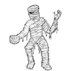 Раскраска: Mummy (Персонажи) #147657 - Бесплатные раскраски для печати