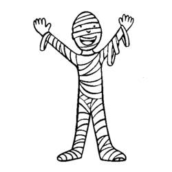 Раскраска: Mummy (Персонажи) #147679 - Бесплатные раскраски для печати