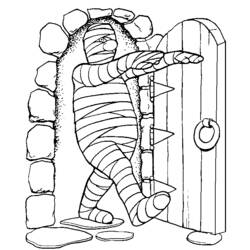 Раскраска: Mummy (Персонажи) #147704 - Бесплатные раскраски для печати