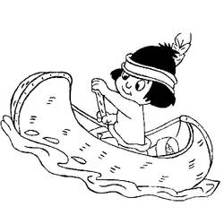 Раскраска: Индеец (Персонажи) #181254 - Бесплатные раскраски для печати