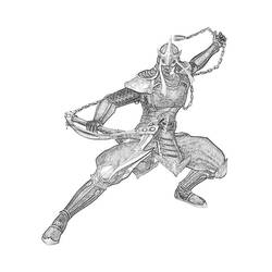 Раскраска: Самурай (Персонажи) #107363 - Бесплатные раскраски для печати