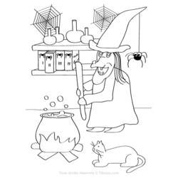 Раскраска: Ведьма (Персонажи) #108357 - Бесплатные раскраски для печати