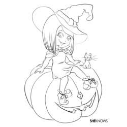 Раскраска: Ведьма (Персонажи) #108466 - Бесплатные раскраски для печати