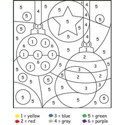 Раскраска: Волшебная рождественская раскраска (Раскраска по Номерам) #200753 - Бесплатные раскраски для печати