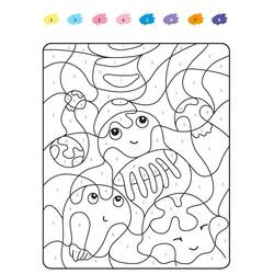 Раскраска: Волшебная раскраска 2 класс (Раскраска по Номерам) #178355 - Бесплатные раскраски для печати