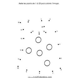 Раскраска: Раскраска по точкам (Раскраска по Номерам) #125909 - Бесплатные раскраски для печати