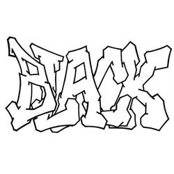 Раскраска: Graffiti (другие) #192190 - Бесплатные раскраски для печати