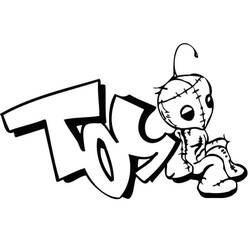 Раскраска: Graffiti (другие) #192208 - Бесплатные раскраски для печати