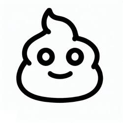 Раскраска: Какашка (эмодзи) (другие) #190903 - Бесплатные раскраски для печати