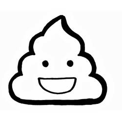 Раскраска: Какашка (эмодзи) (другие) #190904 - Бесплатные раскраски для печати