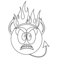 Раскраска: Смайлик (другие) #115945 - Бесплатные раскраски для печати