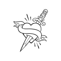 Раскраска: Тату (другие) #120949 - Бесплатные раскраски для печати