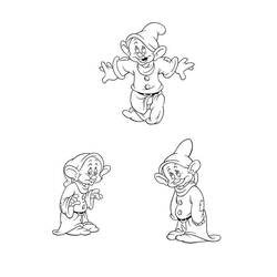 Раскраска: Белоснежка и семь гномов (Сказки и Истории) #133901 - Бесплатные раскраски для печати