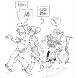 Раскраска: Человек с инвалидностью (Семья и Друзья) #98438 - Бесплатные раскраски для печати