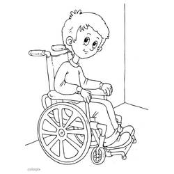 Раскраска: Человек с инвалидностью (Семья и Друзья) #98445 - Бесплатные раскраски для печати