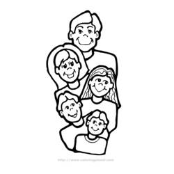 Раскраска: Семья (Семья и Друзья) #95143 - Бесплатные раскраски для печати