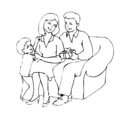 Раскраска: Семья (Семья и Друзья) #95183 - Бесплатные раскраски для печати