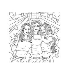 Раскраска: Дружба (Семья и Друзья) #193089 - Бесплатные раскраски для печати