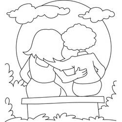 Раскраска: Дружба (Семья и Друзья) #193093 - Бесплатные раскраски для печати