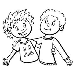 Раскраска: Дружба (Семья и Друзья) #193101 - Бесплатные раскраски для печати