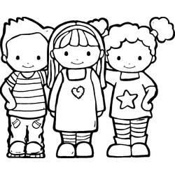 Раскраска: Дружба (Семья и Друзья) #193102 - Бесплатные раскраски для печати