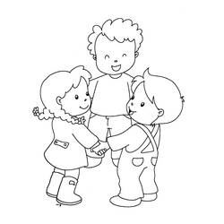 Раскраска: Дружба (Семья и Друзья) #193107 - Бесплатные раскраски для печати