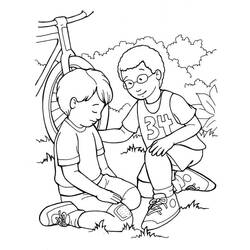 Раскраски: Дружба - Бесплатные раскраски для печати